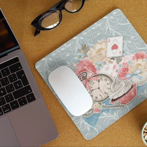 Wonderland Pattern Non-Slip Computer Mousepad Mouse Pad