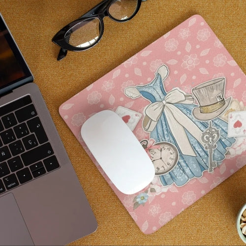 Wonderland Pattern Non-Slip Computer Mousepad Mouse Pad